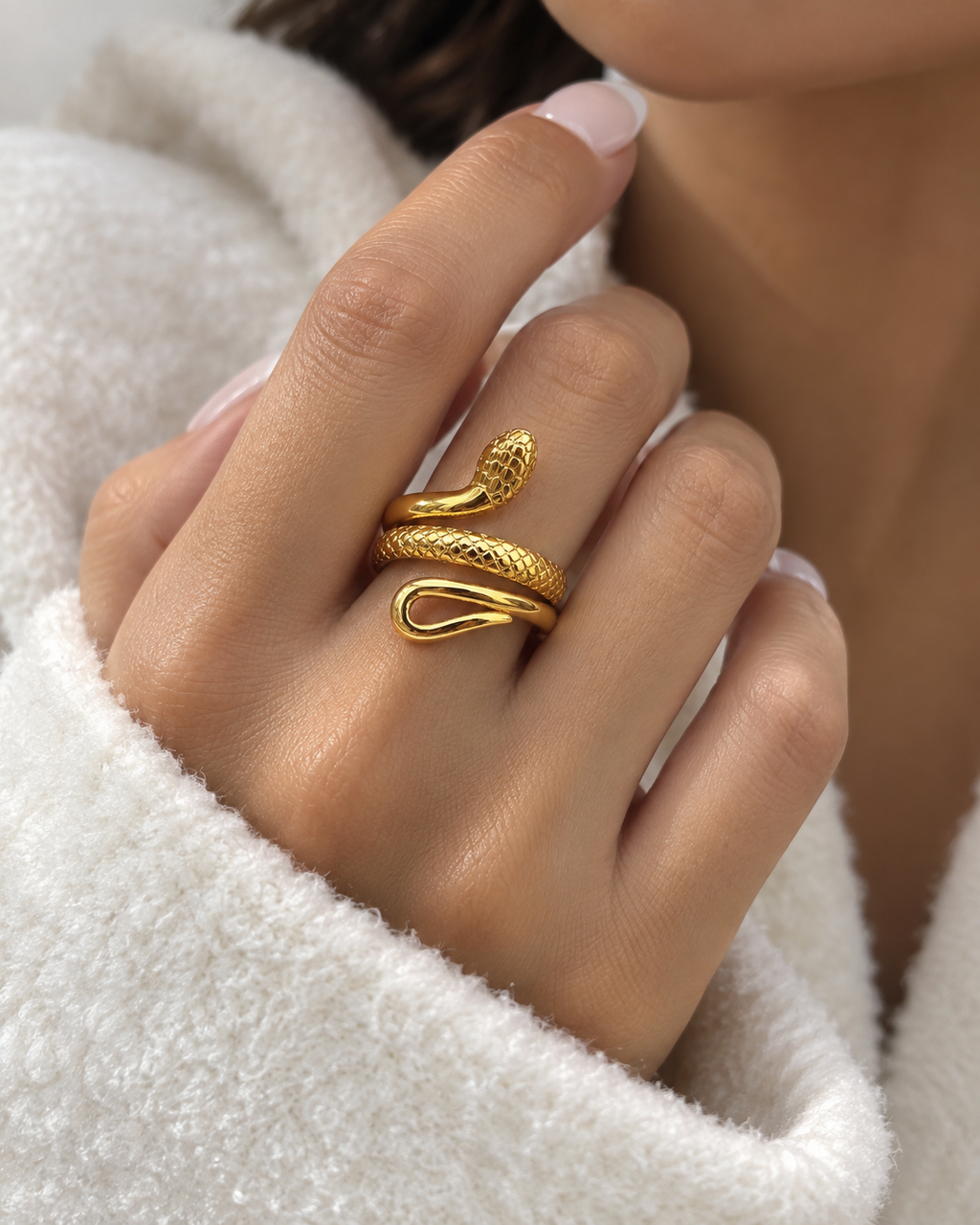 Adjustable Snake Ring