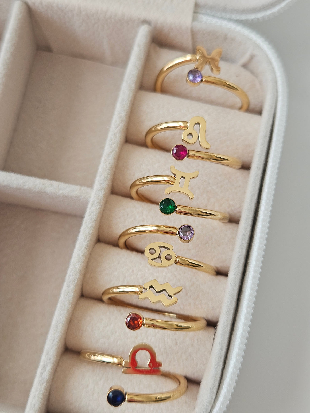 Zodiac Ring | Personalized Gold Zodiac Ring