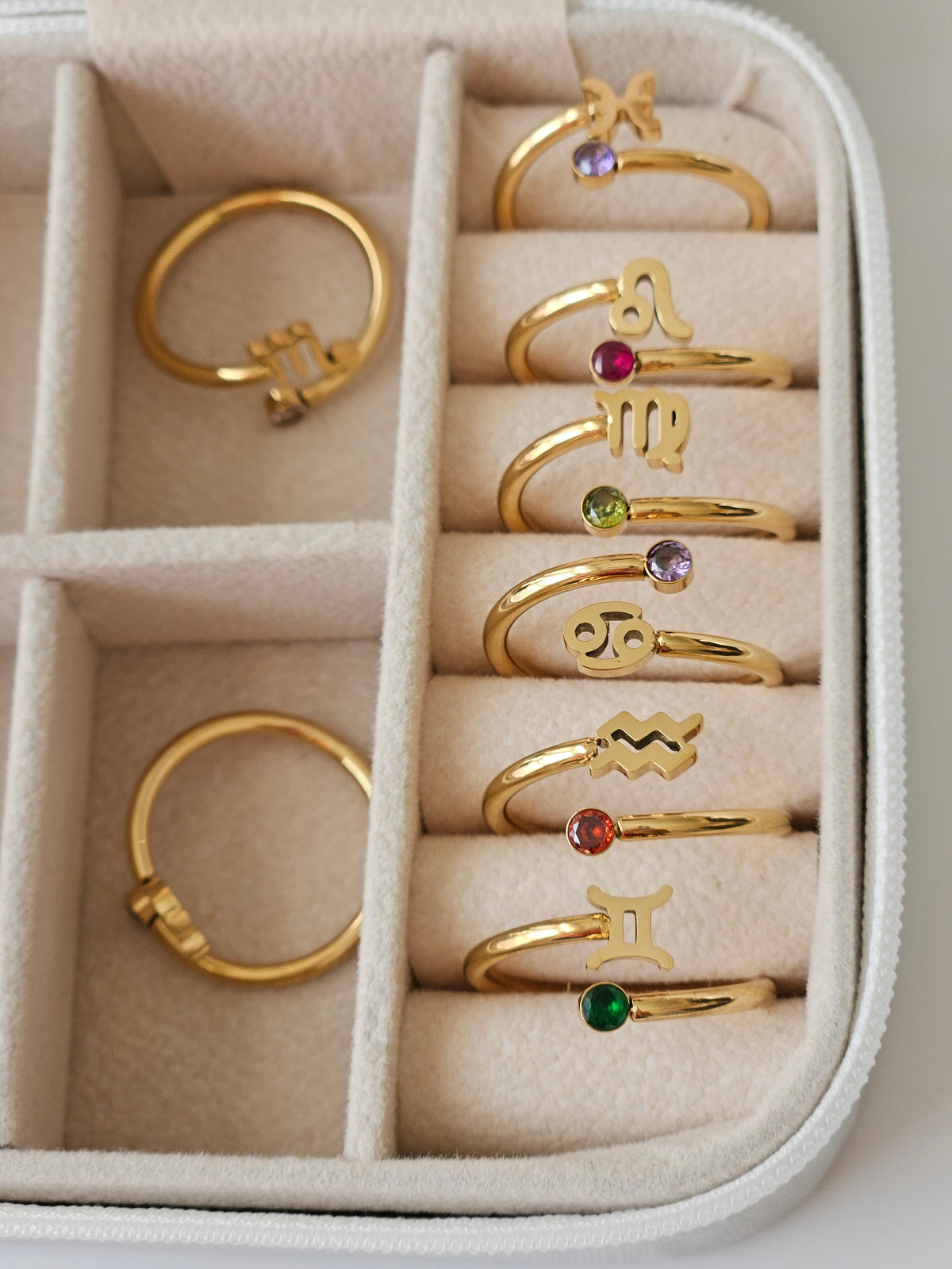 Zodiac Ring | Personalized Gold Zodiac Ring