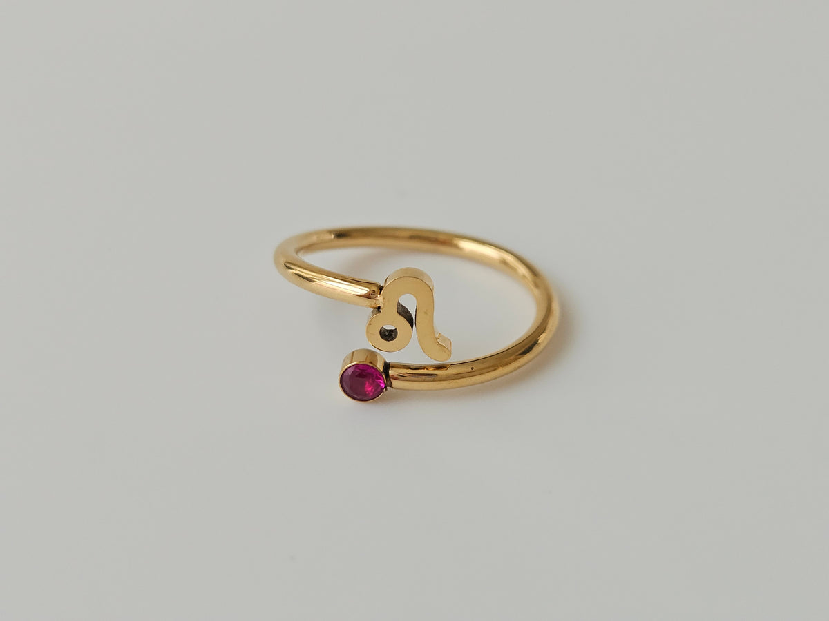 Zodiac Ring | Personalized Gold Zodiac Ring