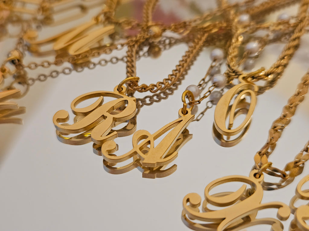 Script Name Necklace, Personalized Gold Name Necklace