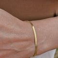 Herringbone Bracelet | Elegant Flat Chain Bracelet