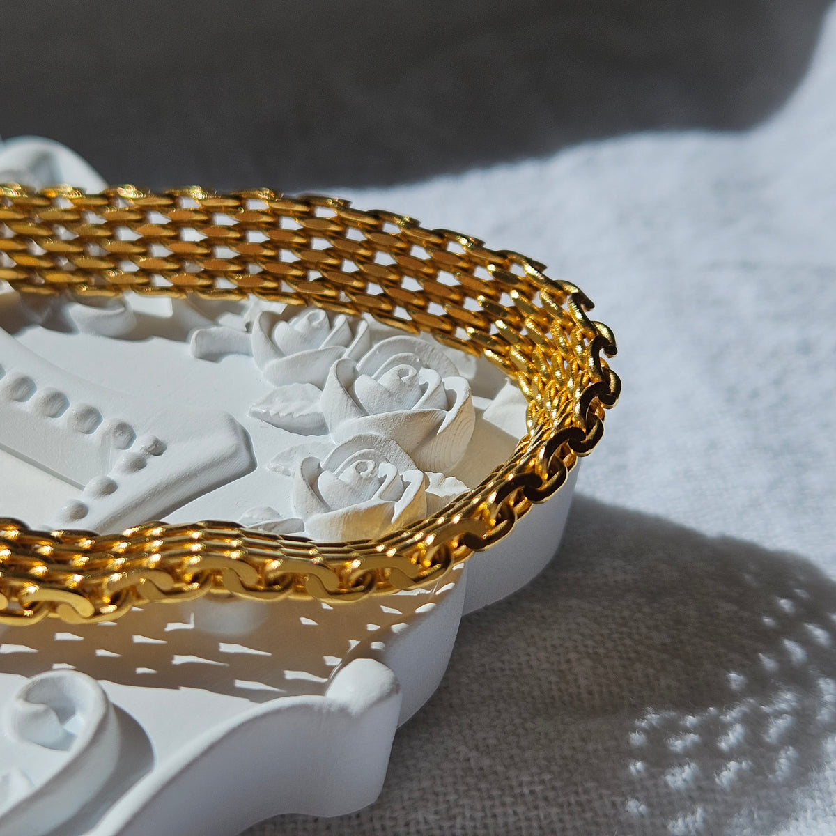 Vintage Gold Mesh Bracelet | Elegant Classic Bracelet