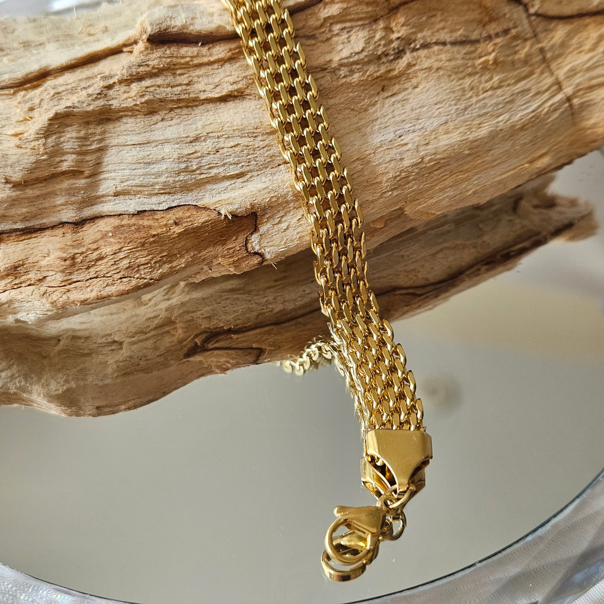 Vintage Gold Mesh Bracelet | Elegant Classic Bracelet