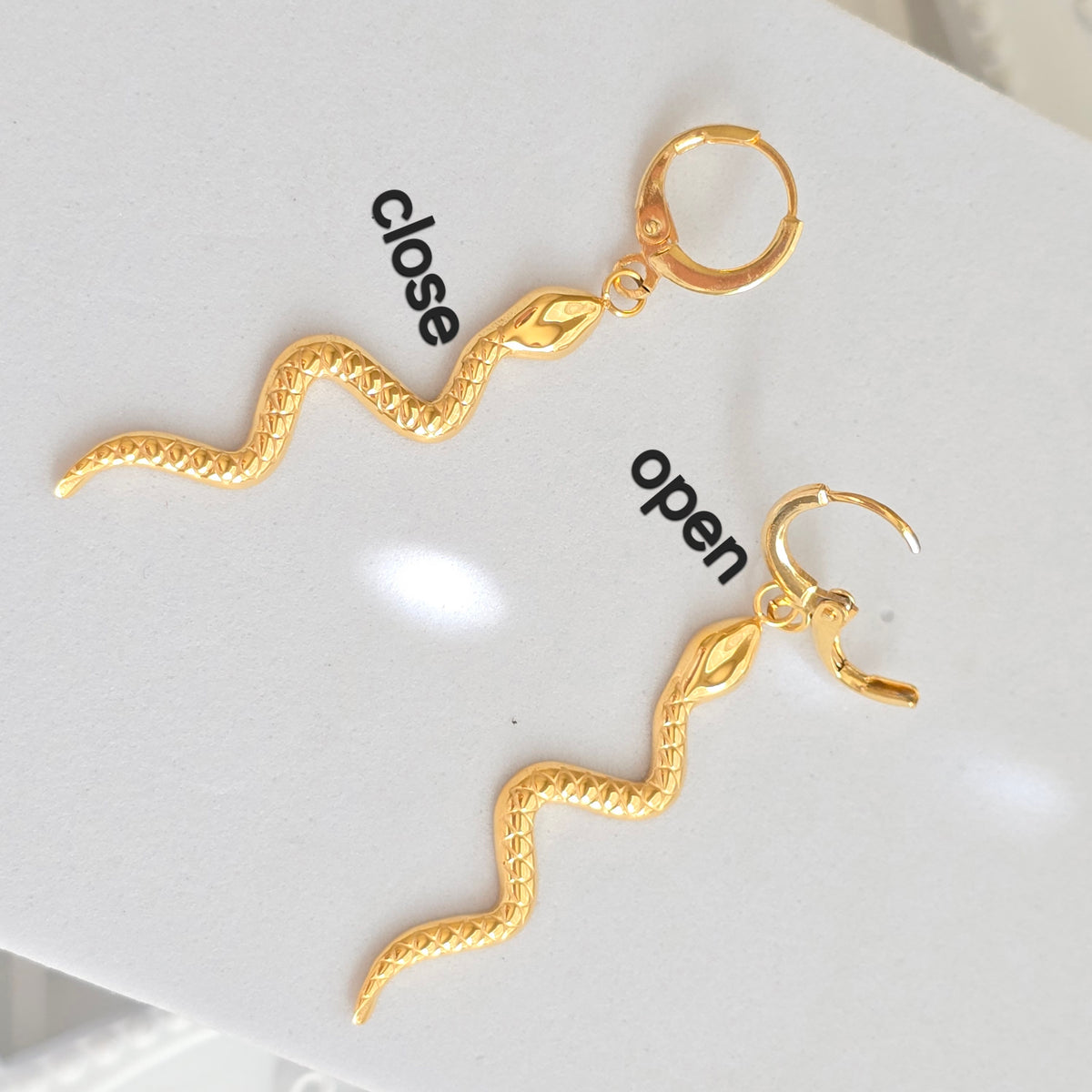 Long Snake Ring | Elegant Gold Snake Wrap Ring