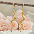 Long Snake Ring | Elegant Gold Snake Wrap Ring