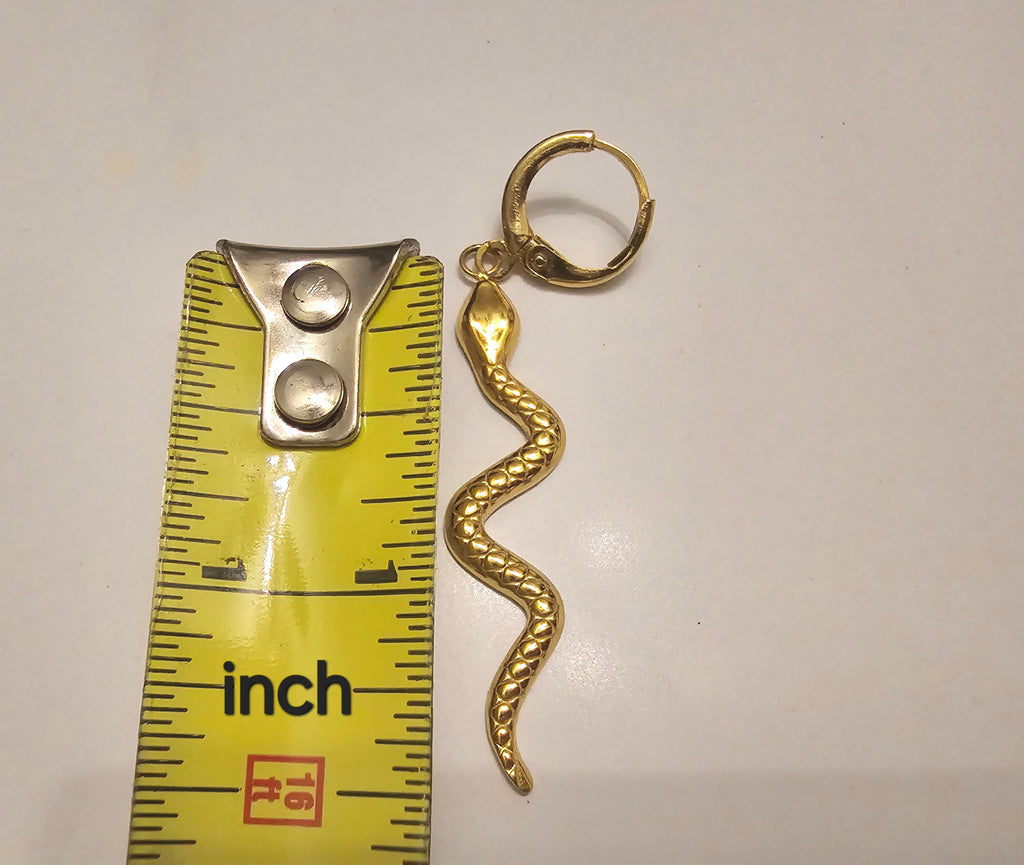 Long Snake Ring | Elegant Gold Snake Wrap Ring