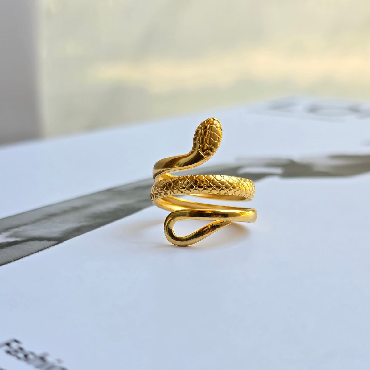 Adjustable Snake Ring