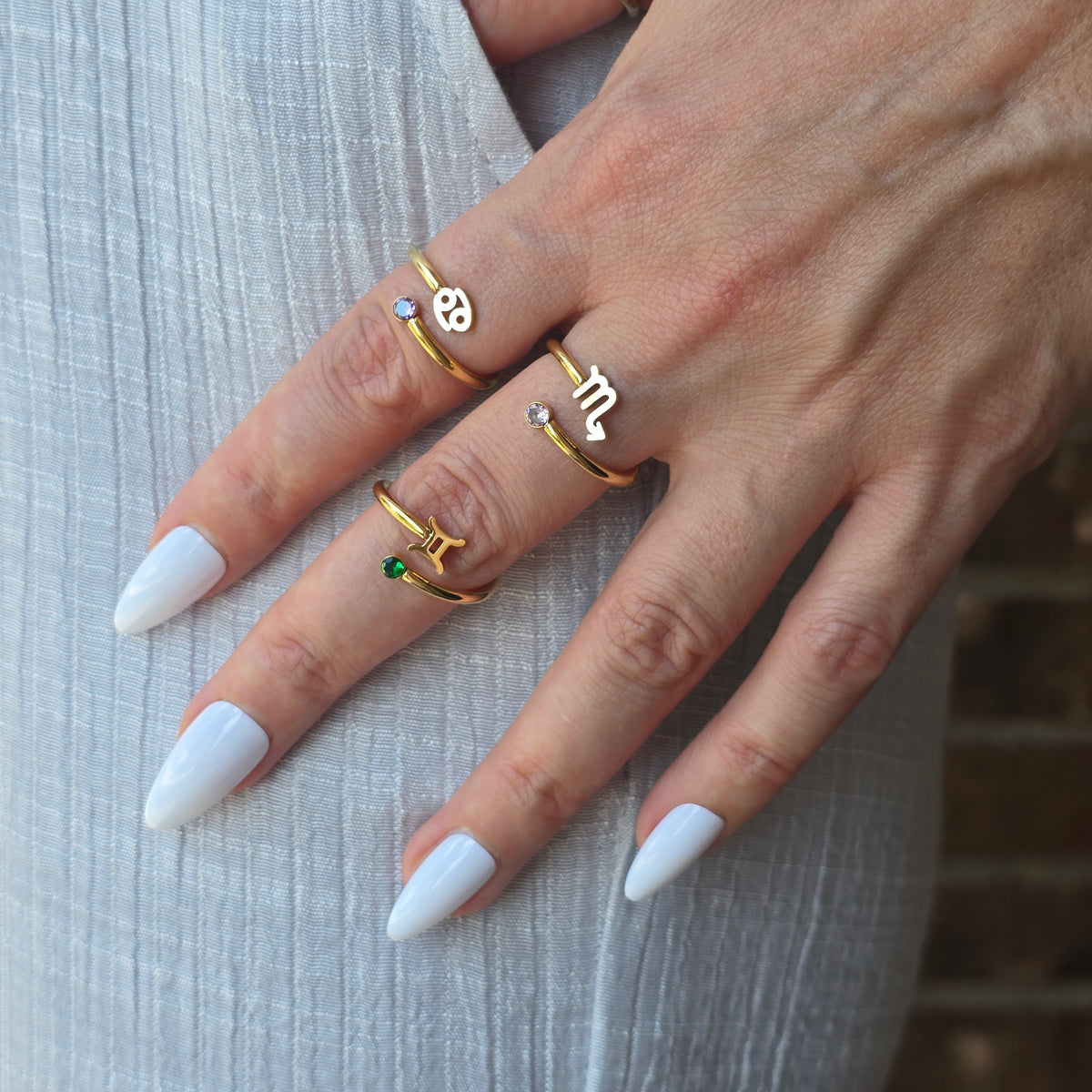 Zodiac Ring | Personalized Gold Zodiac Ring
