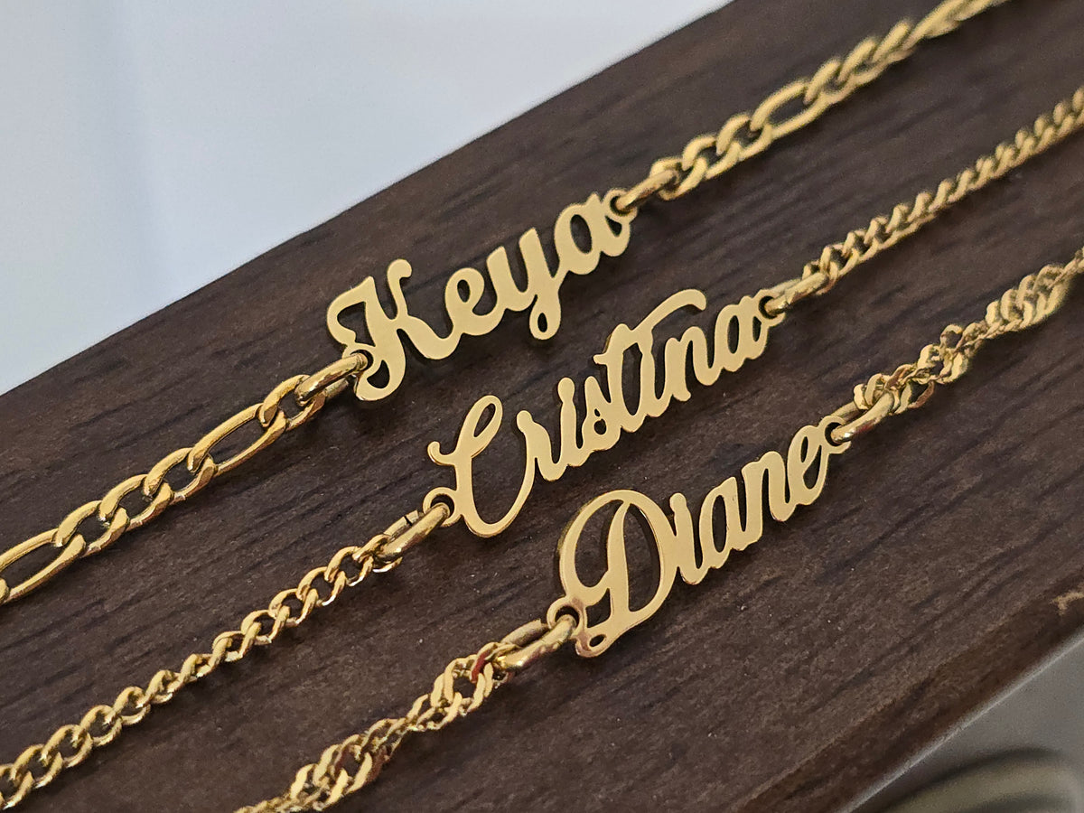 Old English Name Bracelet