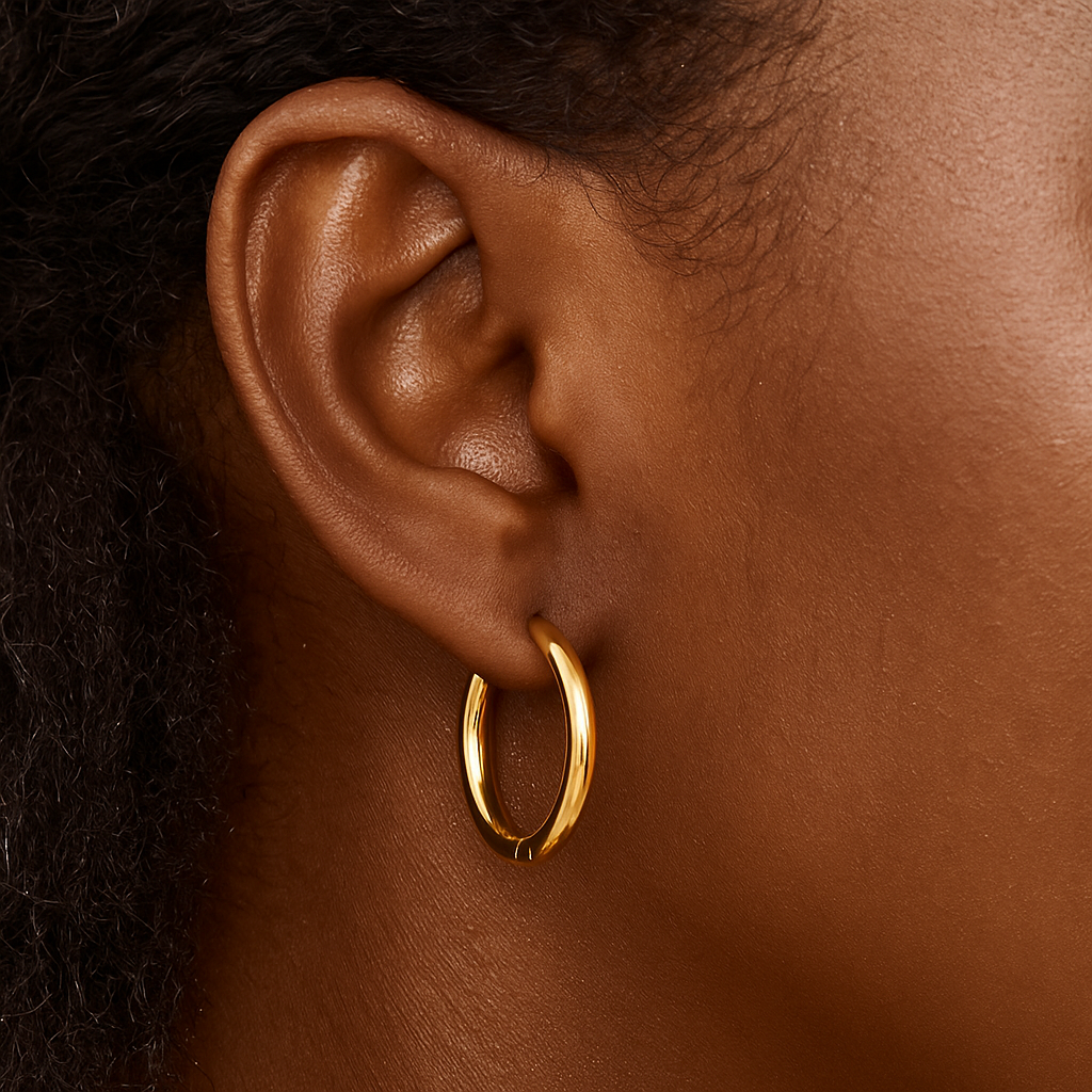 Medium Simple Hoop Earrings