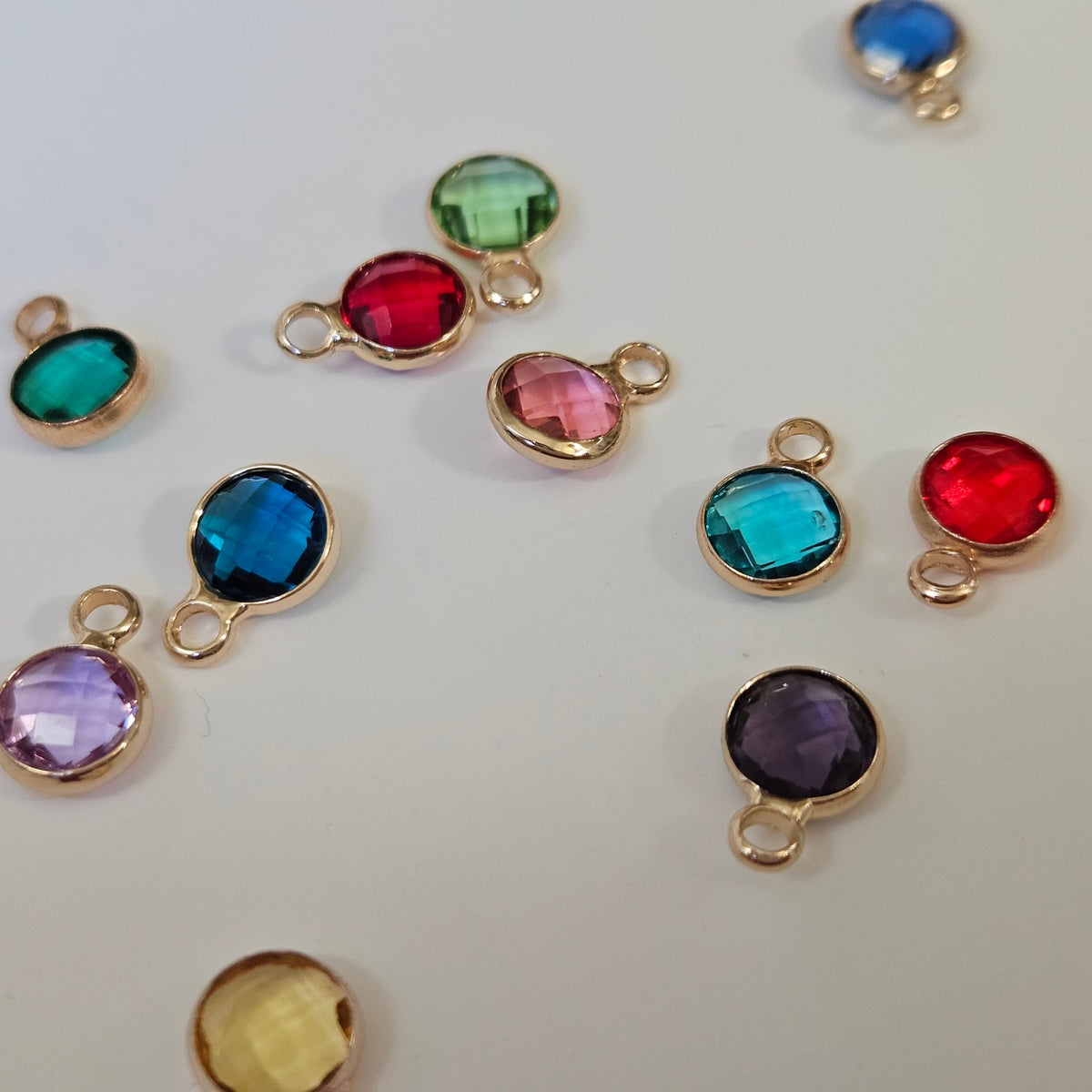 Birthstone Mini Add-On – Personalized Birth Month Charm – Small Birthstone Pendant – Custom Jewelry Add-On