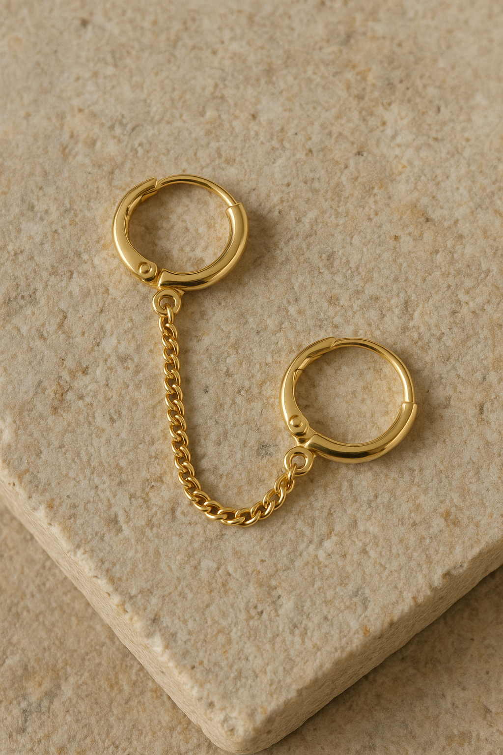 Double Piercing Pearl Earrings