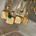 Birth Month Necklace – Personalized Floral Birthstone Pendant